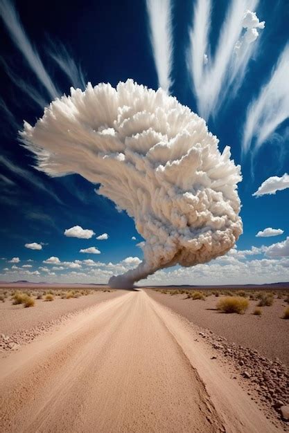 Premium AI Image | A cloud that is blowing in the wind