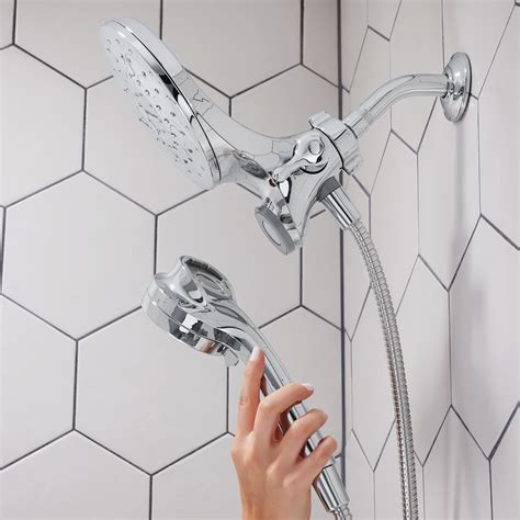 Moen Magnetix Chrome 6-Spray Rain Dual Shower Head 1.75-GPM (6.6-LPM) Lowes.com | Shower heads ...