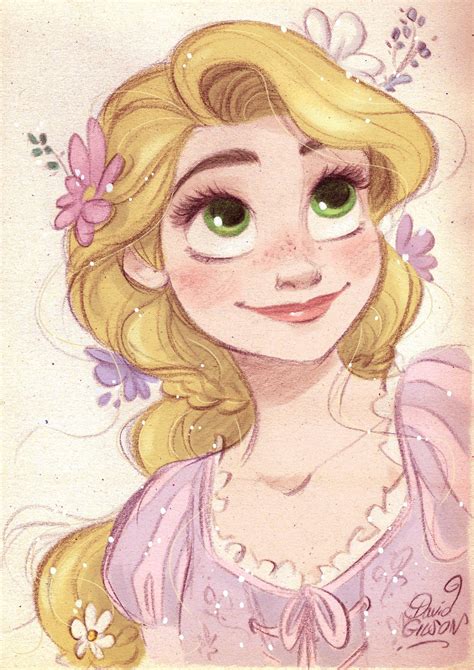 Rapunzel by David Gilson | Dibujos bonitos, Princesas disney dibujos, Rapunzel dibujo