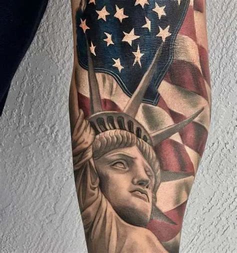 1776 Patriotic Tattoo Design Ideas With Deep Meanings - Tattoo Twist Military Sleeve Tattoo, Men ...