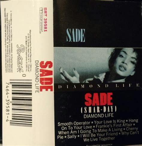 Sade – Diamond Life (1985, Cassette) - Discogs