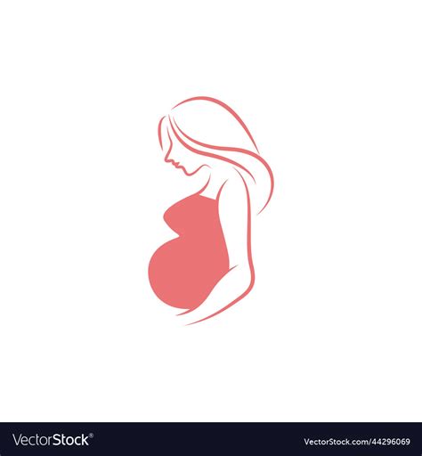 Pregnancy logo icon design Royalty Free Vector Image