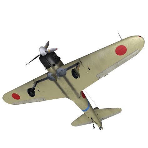 3d model a6m zero fighter air