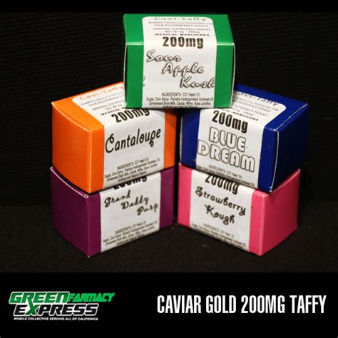 Caviar Gold 200mg Taffy - California Marijuana Delivery Service