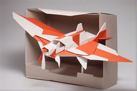 Premium AI Image | Beautiful Airplane paper origami crafts