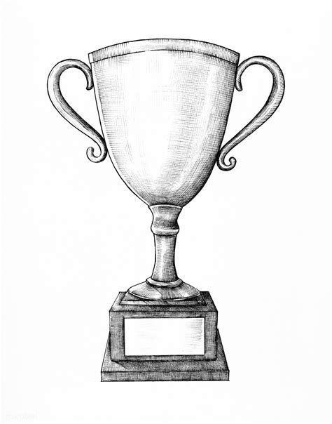 Hand drawn silver trophy illustration | free image by rawpixel.com ...