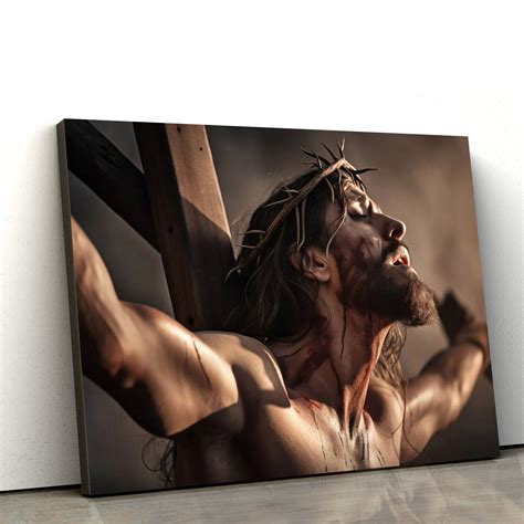 Jesus On The Cross Jesus Bible Art Modern - Canvas Pictures - Jesus Ca ...