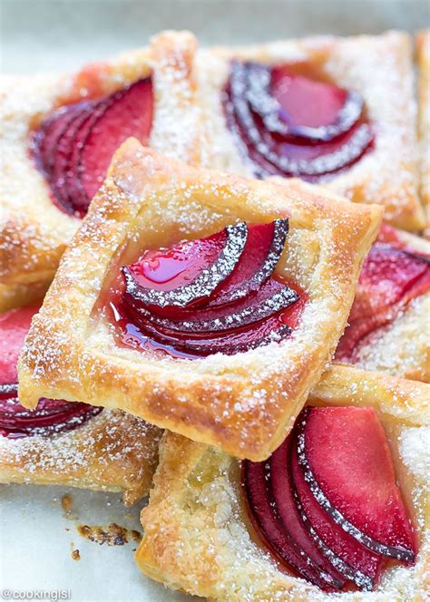 Delicious Mini Plum Tarts with Flaky Puff Pastry