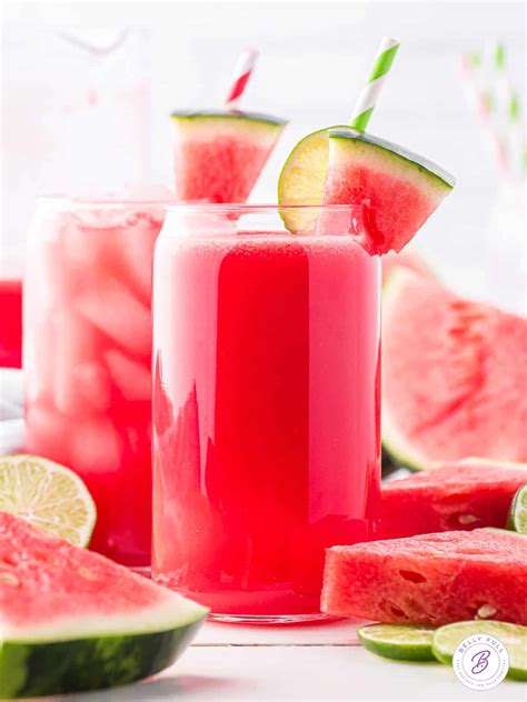 Watermelon Juice Recipe {only 3 Ingredients} - Belly Full