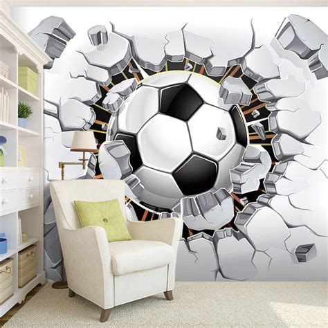 Cool! Football Photo wallpaper Soccer Wall Mural 3D wallpaper Passion ...