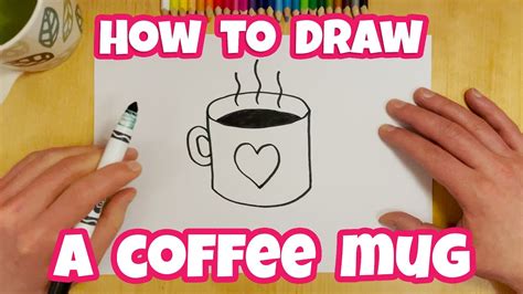 How to Draw a Coffee Mug in 3D - Easy Drawing for Kids & Beginners | Otoons.net - YouTube