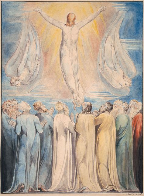 William Blake: “The Ascension” (c. 1803-05). Illustration for the Bible ...