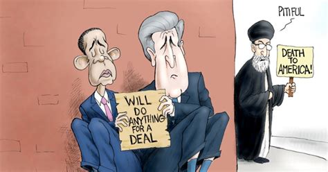 Obama Kerry Iran Deal | Political Cartoon | A.F.Branco