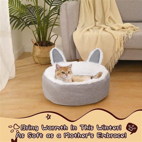 Warm & Fluffy Calming Cat Bed – CatPrestige.com