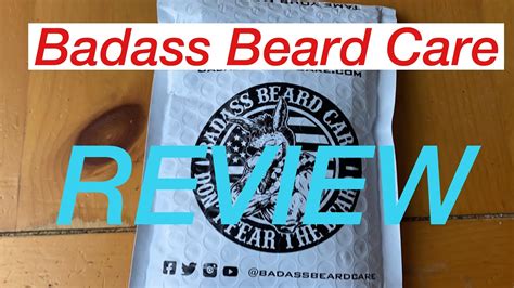 Badass Beard Care Review - YouTube