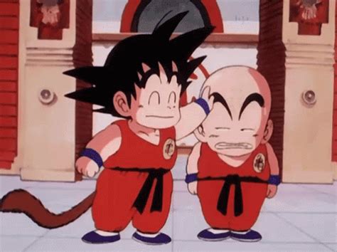 Dragon Ball Z Kid Goku & Krillin GIF | GIFDB.com