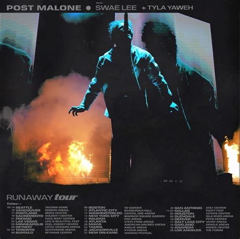 RUNAWAY TOUR : r/PostMalone