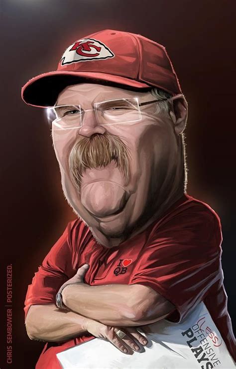 Andy Reid - KC Chiefs// I love this | Caricatures | Pinterest | Kansas ...