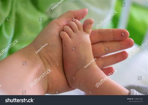 Newborn Baby Feet Parents Hands Stock Photo 1296014467 | Shutterstock