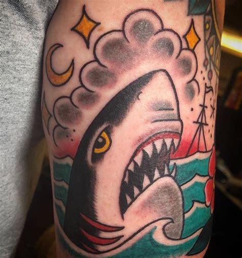 Tattoo of the Week: Traditional Shark... — Independent Tattoo - Dela-where?