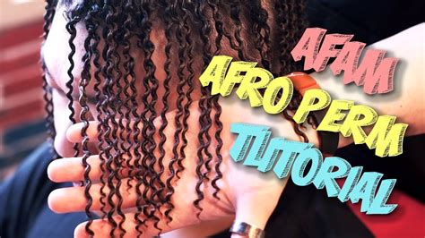 Afro perm Tutorial + Dreadlocks Tutorial = [AFAM HAIR] - YouTube