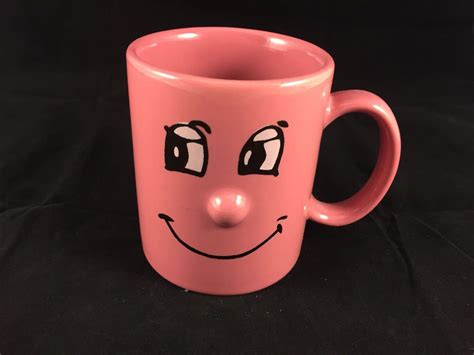 Funny Face Pink Coffee Tea Mug Cup Protruding 3D Nose Happy Emotion | eBay Tea Mugs, Coffee Tea ...