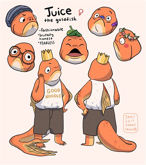 goldfish character design on Behance