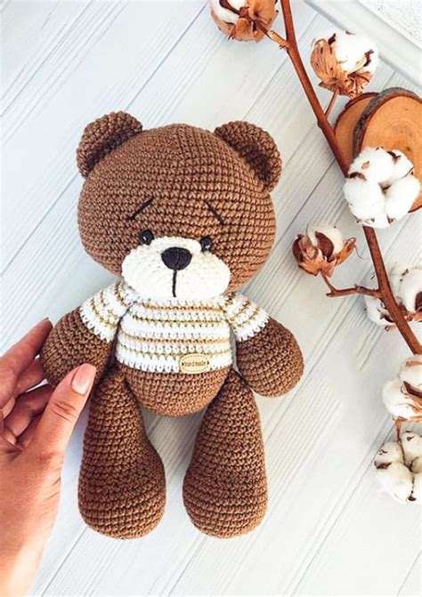 Crochet Teddy Bear PDF Amigurumi Free Pattern Lovelycraft | atelier ...