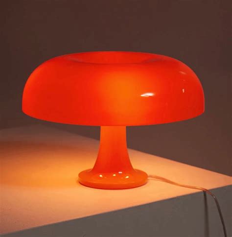 Nala Table Lamp - Vintage Mushroom Night Light in Orange or White | Table lamp, Mushroom lamp ...