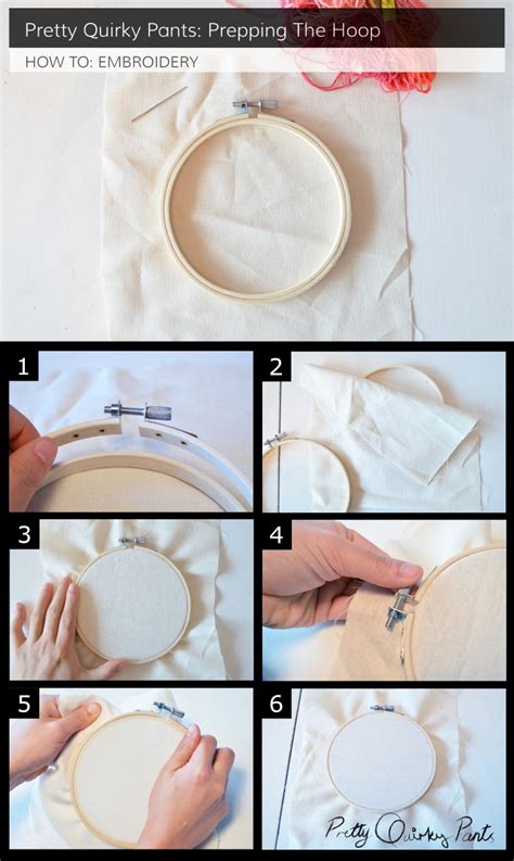 Pretty Quirky Pants | Learn to: EMBROIDERY - prepping the hoop