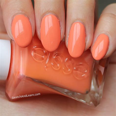 Essie Looks to Thrill Swatch Orange Nail Polish, Orange Nails, Essie Gel Couture, Couture Looks ...