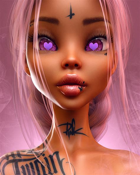Digital Portrait Art, Digital Art Girl, Digital Artist, Black Love Art, Swag Cartoon, Cartoon ...