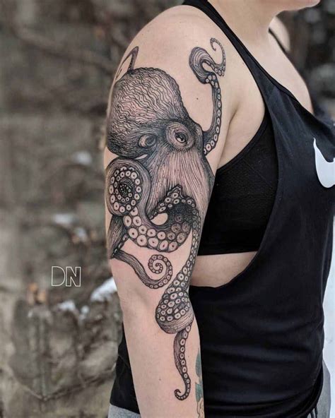 Big Octopus Tattoo on Shoulder | Best Tattoo Ideas Gallery | Pulpos tattoo, Tatuaje de pulpo en ...