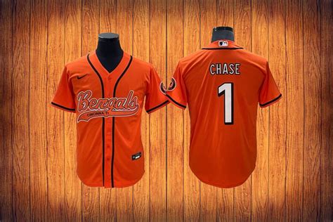 Bengals Ja’Marr Chase Baseball Styled Jersey – US Sports Nation