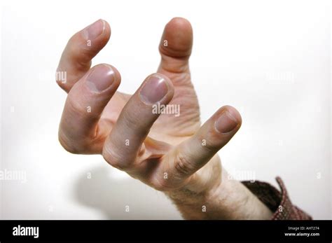 gesturing hand SQUEEZE STRANGLE GRIPP OPEN HAND HOLD GET Stock Photo - Alamy