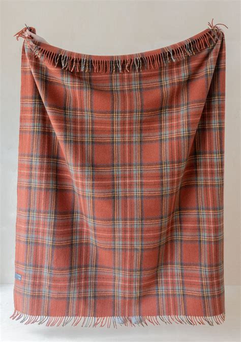 Recycled Wool Blanket in Stewart Royal Antique Tartan – TBCo