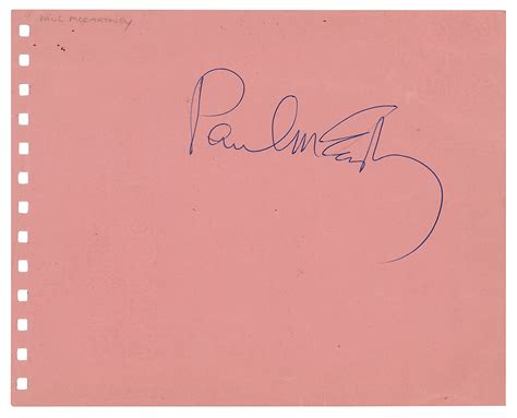 Beatles: Paul McCartney Signature | RR Auction