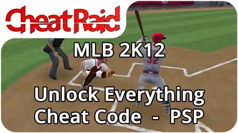 Major League Baseball 2K12 Unlock Everything Cheat Code | PSP - YouTube