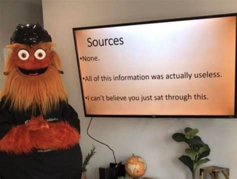 How to properly end a PowerPoint presentation, as demonstrated by Gritty : r/MemeTemplatesOfficial