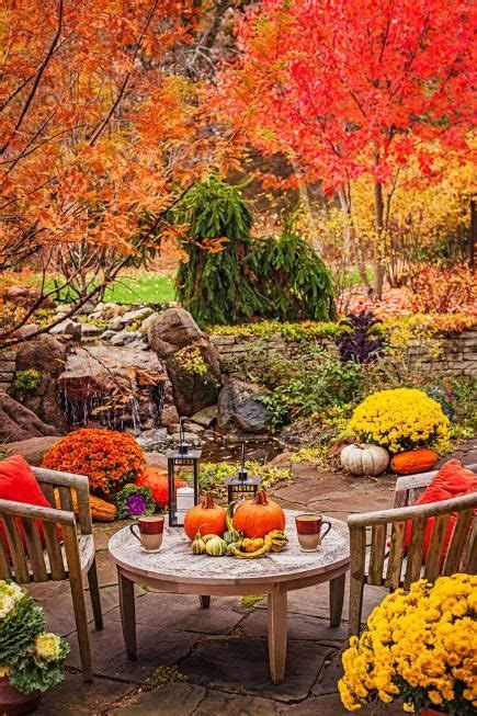 An intimate retreat with brilliant fall color creates a new reason to linger outdoors. Fall ...