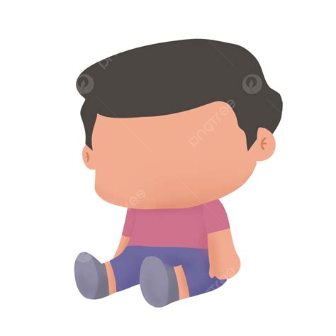 Sit Down Baby Kid Boy Flat Illustration, Baby, Boy, Kid PNG Transparent Clipart Image and PSD ...