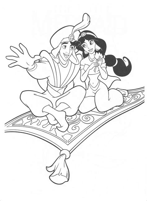 Aladdin Coloring Pages - ColoringBay