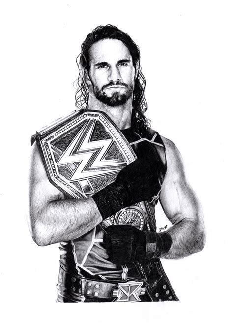 Seth Rollins DRAWING by RVOVS on DeviantArt