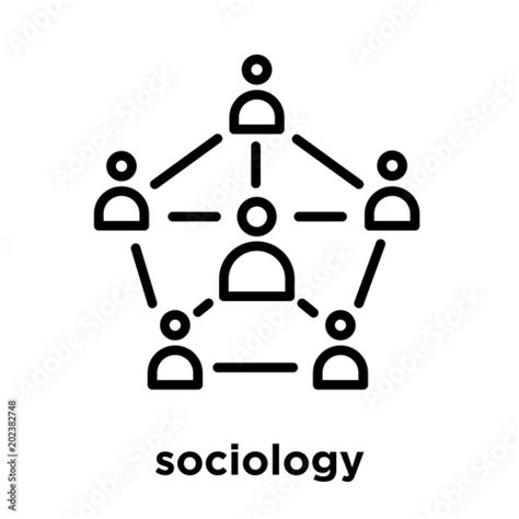 sociology icon isolated on white background Stock Vector | Adobe Stock