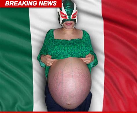 Chuck's Weird World: Female Mexican Wrestler pregnant with 9?