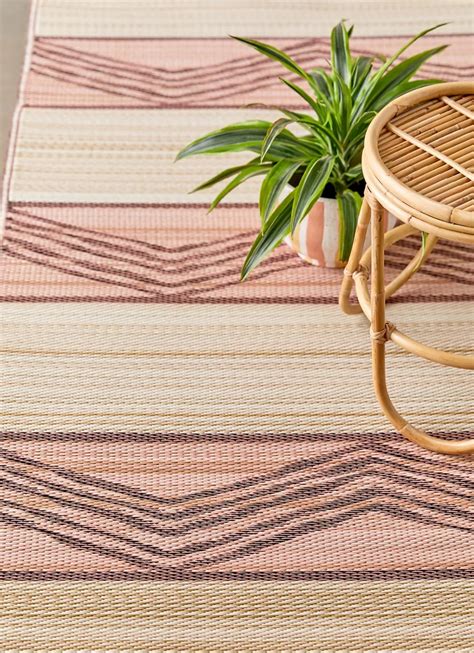 designer boho outdoor rug pink stripes tribal moroccan decorations for ...