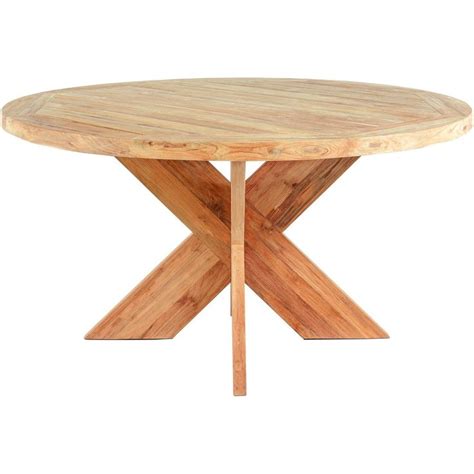 Wood Grove 6 Seat Reclaimed Teak 59 Inch Round Dining Table By Lakeview Outdoor Designs ...