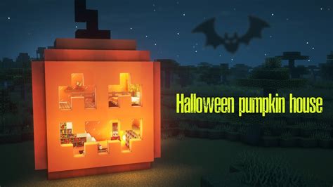 Minecraft Halloween: how to build a pumpkin house - YouTube