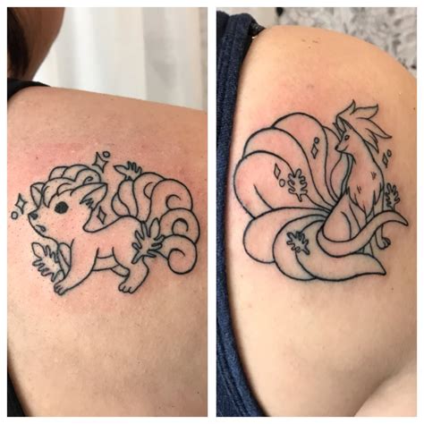 Ninetails Pokemon Tattoo