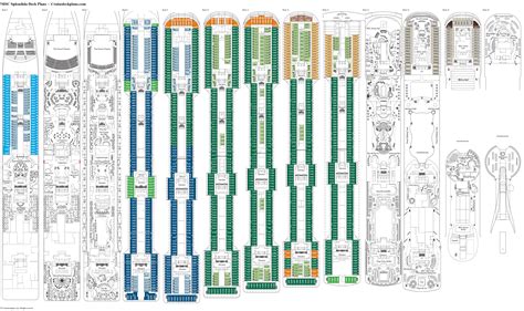 MSC Splendida Deck 13 Deck Plan Tour